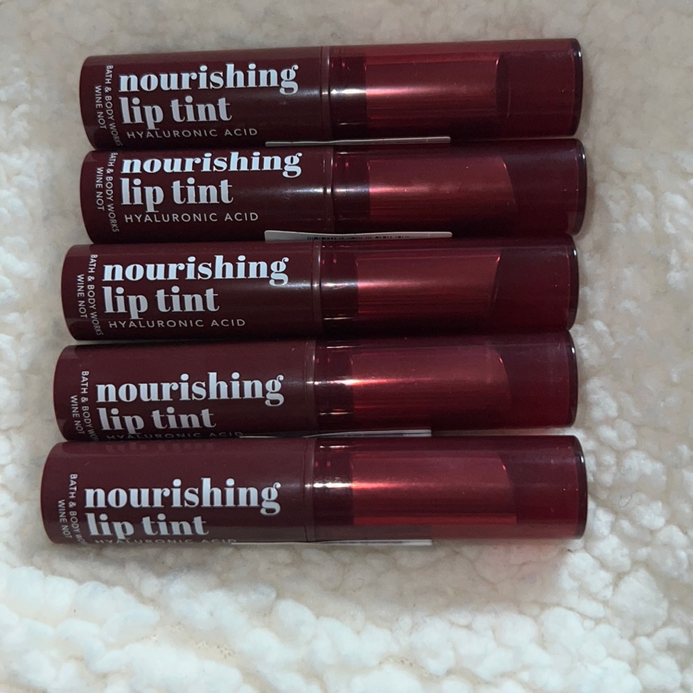 BBW 5 pk Nourishing Lip Tint Hyaluronic Acid Wine Not